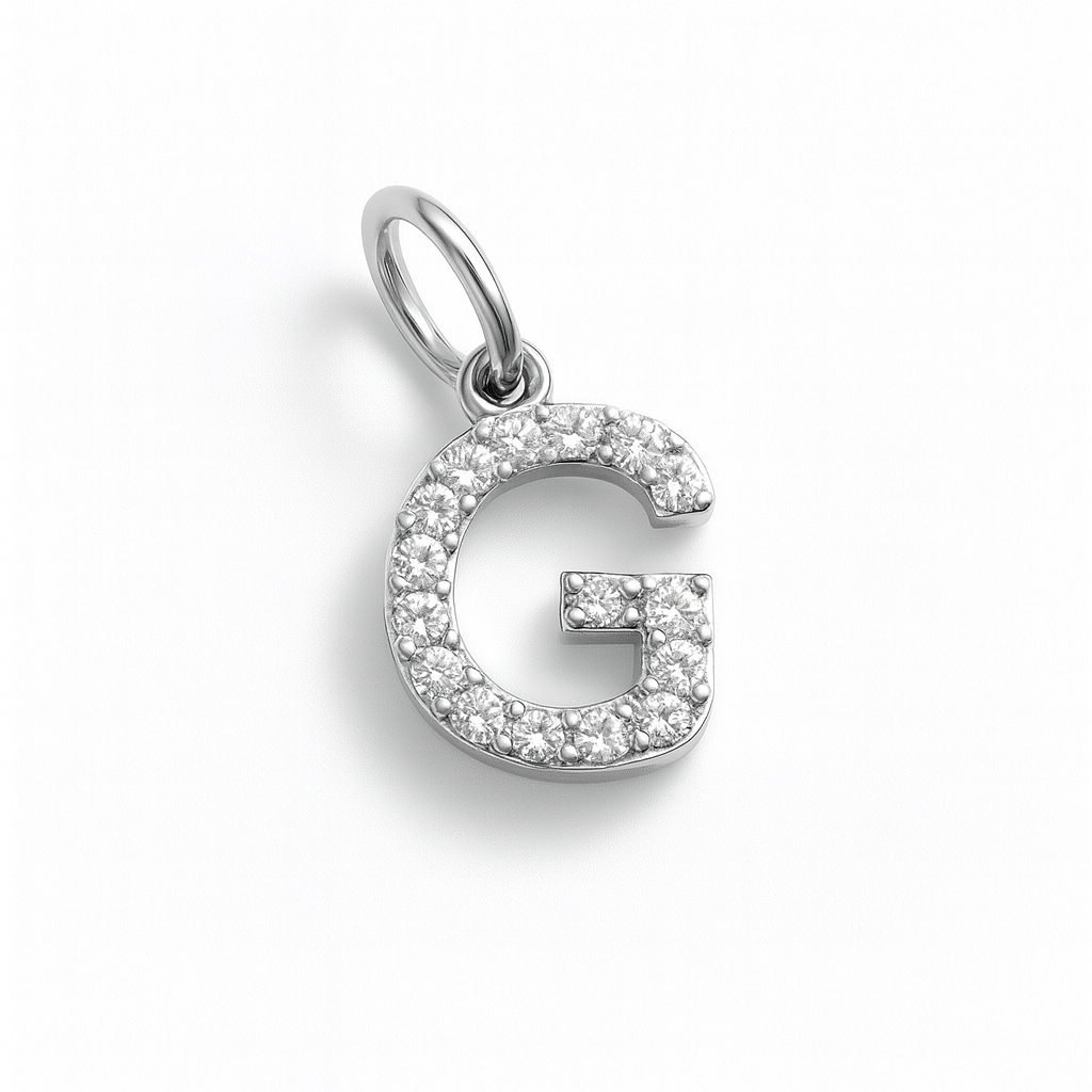 Letterine con zirconi