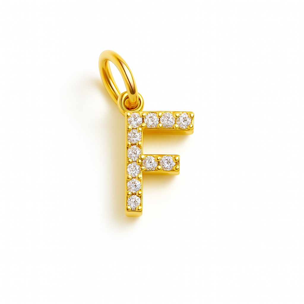 Letterine con zirconi