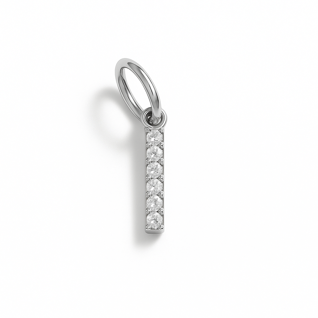 Letterine con zirconi