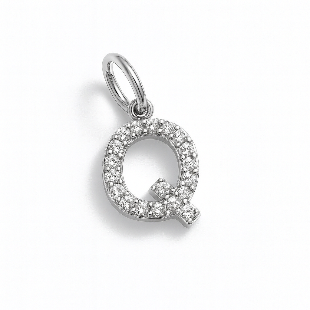 Letterine con zirconi